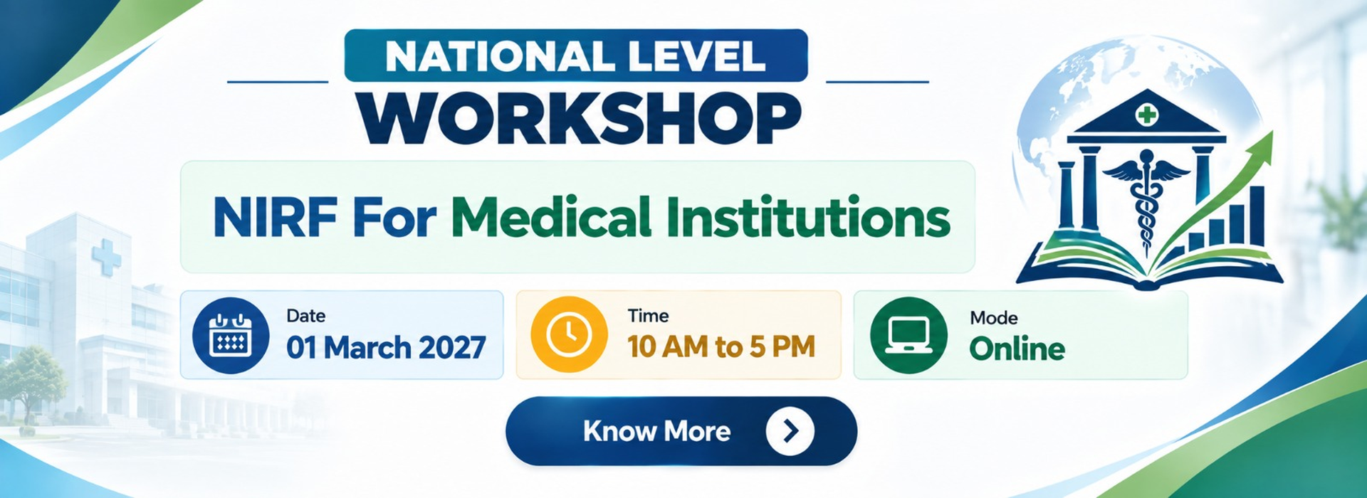 National Level Workshop on NIRF for Medical Institutions