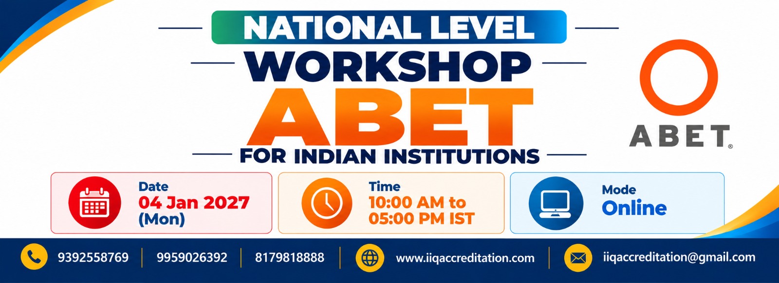 National Level ABET Accreditation Workshop
