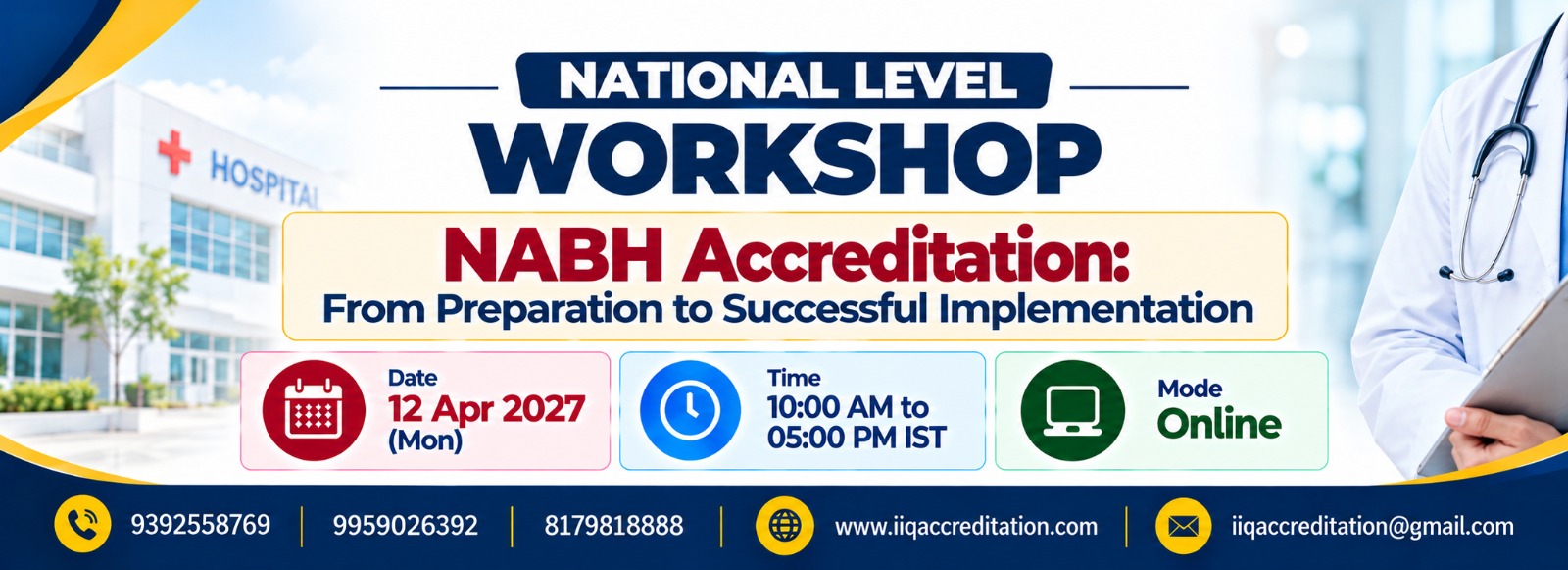 National Level Workshop on NABH Accreditation