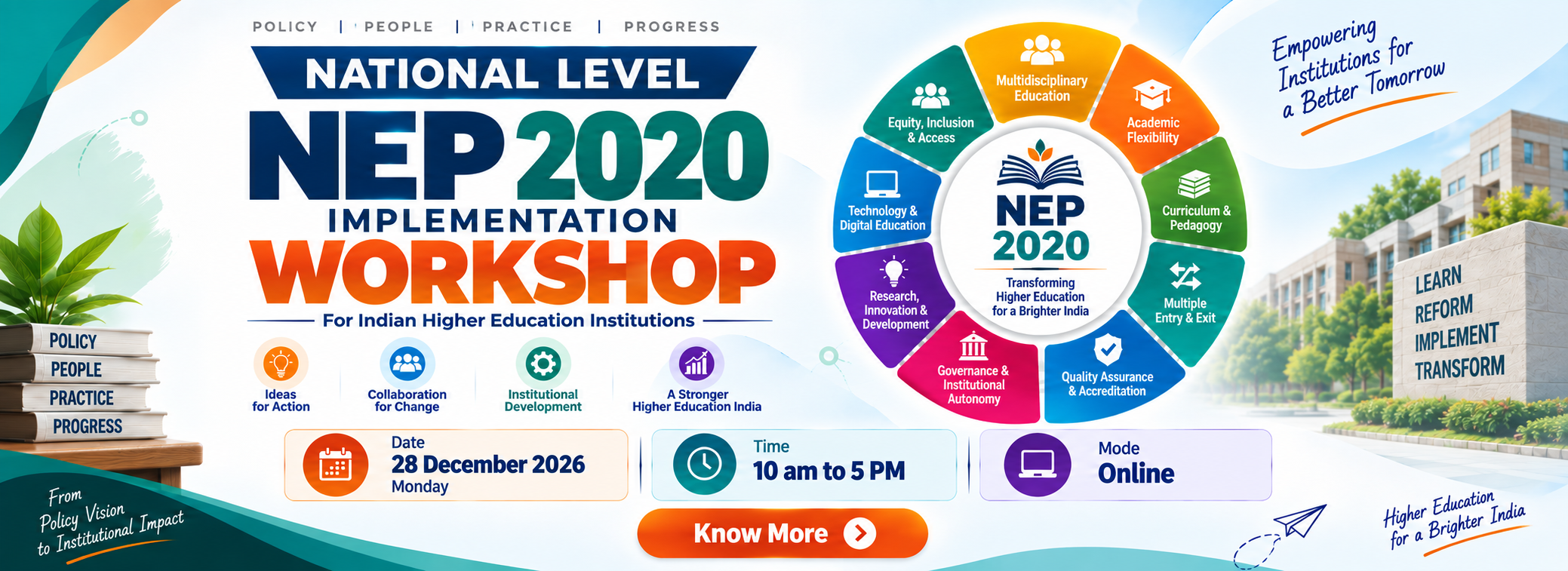 National Level Workshop on NEP 2020 Implementation