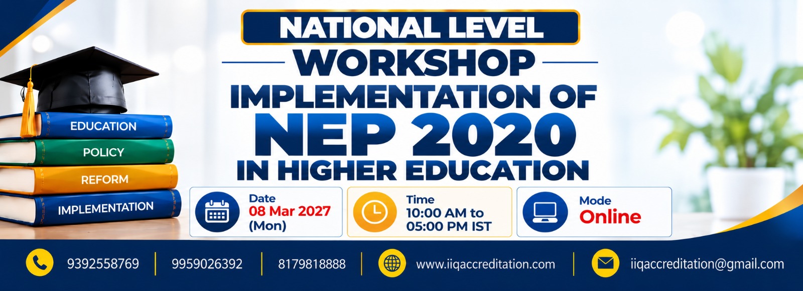 National Level Workshop on NEP 2020 Implementation