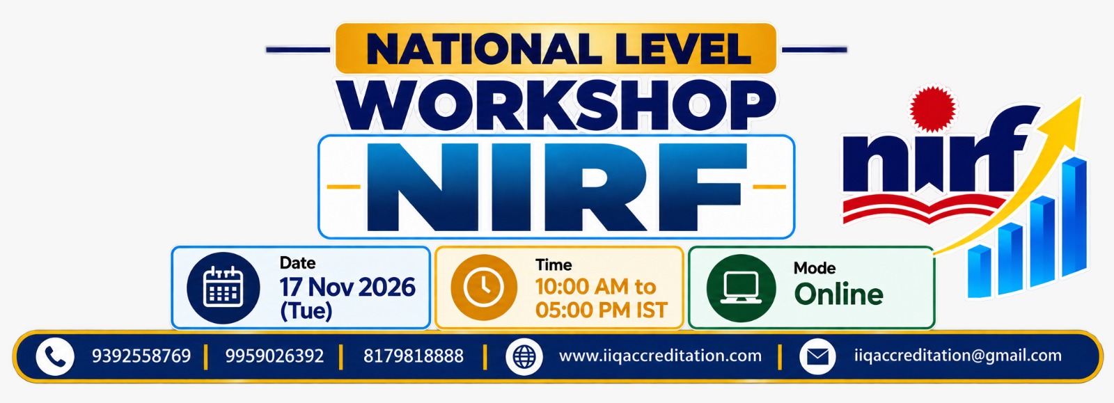 National Level Workshop on NIRF Ranking