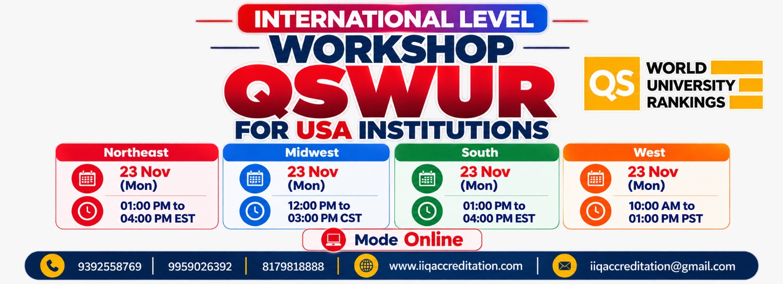 National Level Workshop on QS World University Ranking