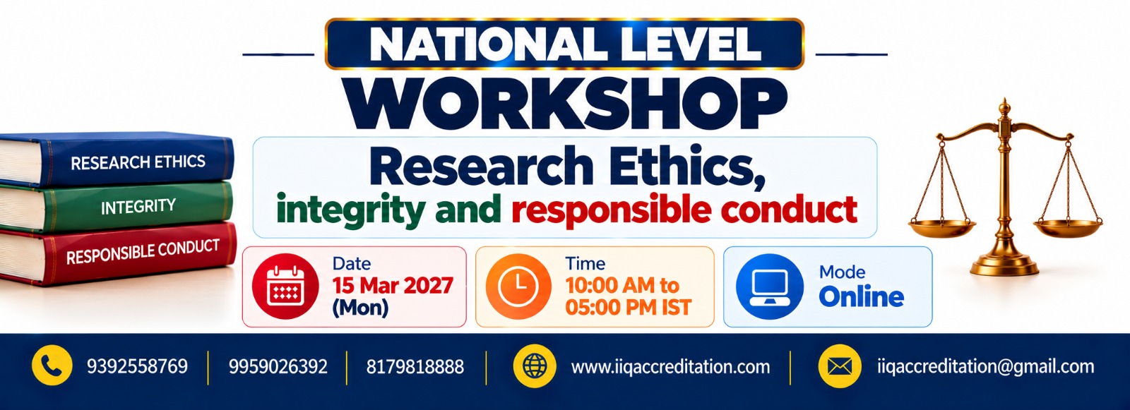 National Level Workshop on Research Ethics, Integrity and Responsible Conduct